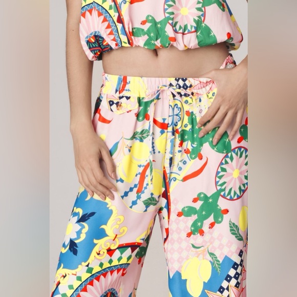 Maeve Straight-Leg Pull-On Silk Pants by Anthropologie. NWT! - Picture 4 of 5